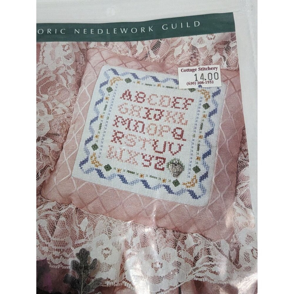 Historic Needlework Guild Sampler Pattern Kit Little Esquisites Alphabet Charm - Picture 2 of 4